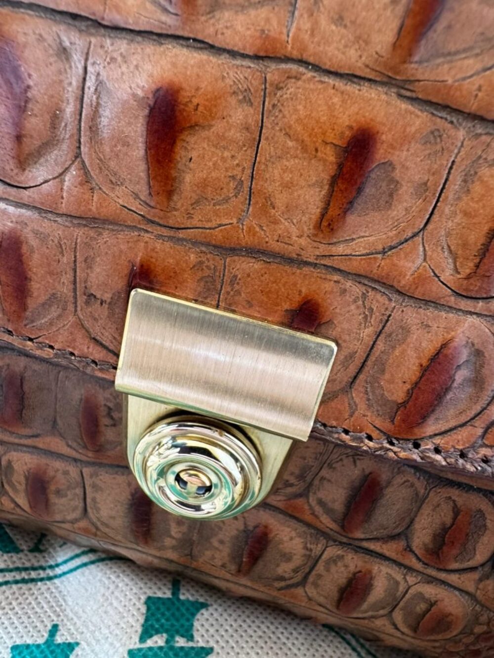 Brahmin Dayan Satchel Pecan Melbourne Leather Handbag - NWOT w/ Dust cover - Picture 3 of 5